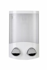 PA660622 Twin Euro Dispenser White-front